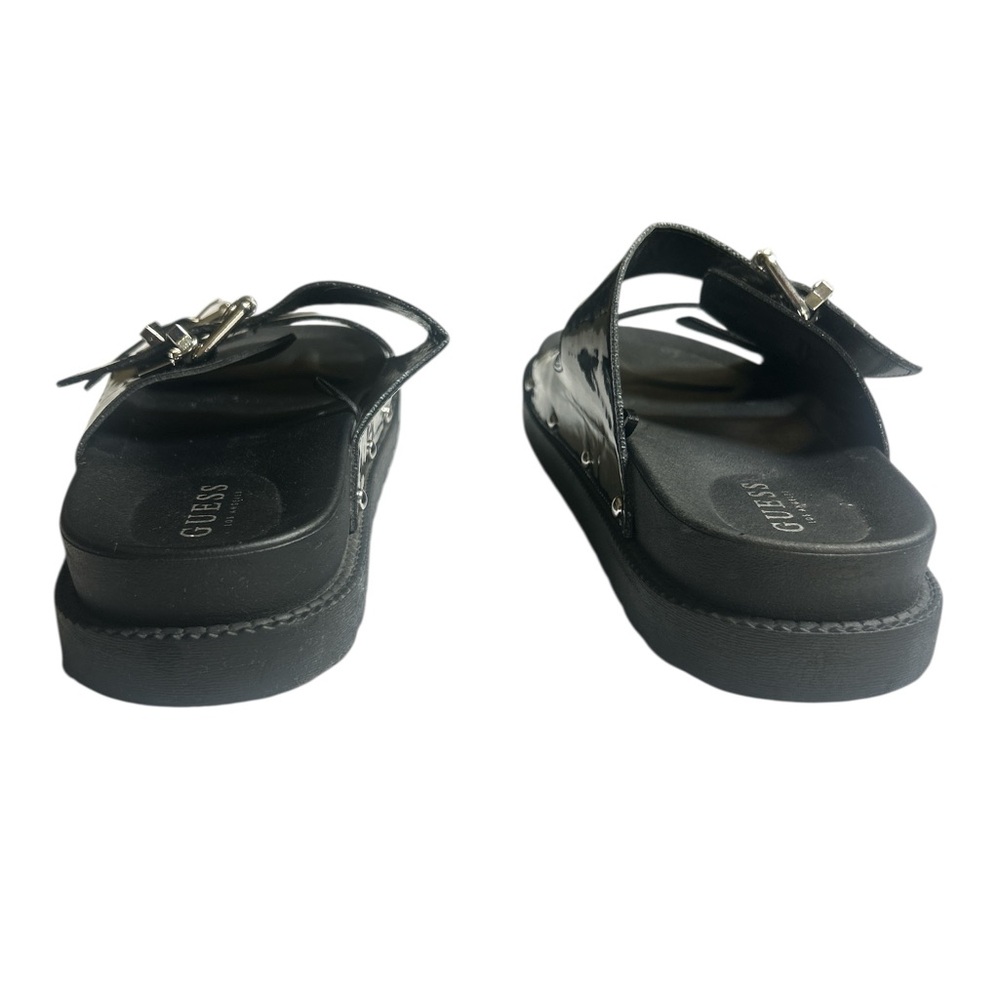 Guess Black Slide Sandals with Buckles Size 11 - Picture 4 of 6